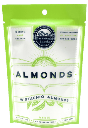 Wistachio Almonds 2oz bag - Backattack Snacks 