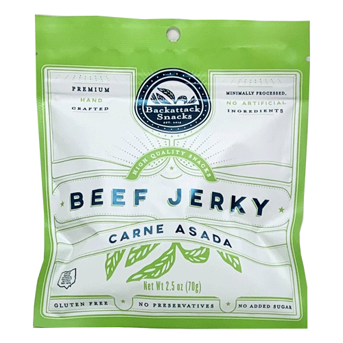 Carne Asada Beef Jerky - Backattack Snacks 