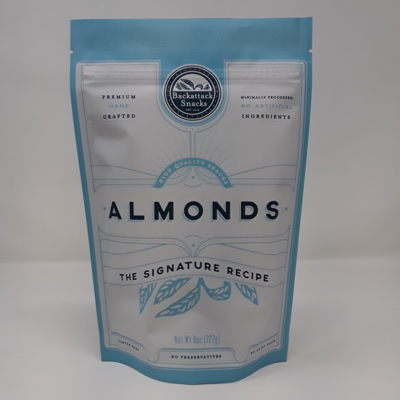 Wholesale Case of 8oz Signature Recipe Almonds - Backattack Snacks 